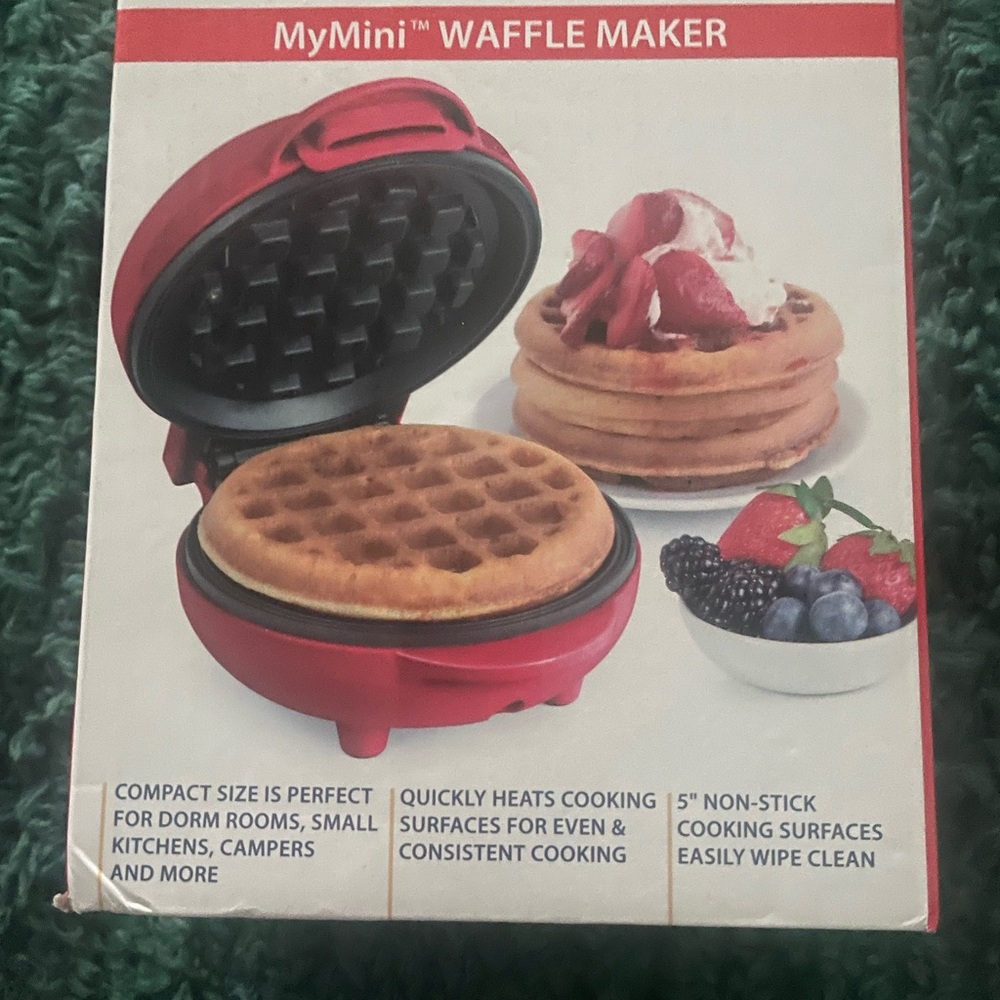 Nostalgia Red MyMini Waffle Maker